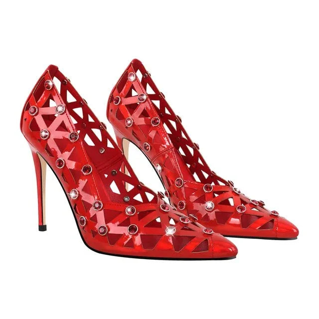 Scarpe Queen Thaxsa (Rosso)