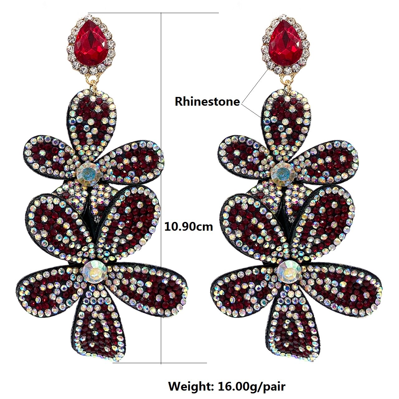 Orecchini a buco Queen Flow (Vari colori)