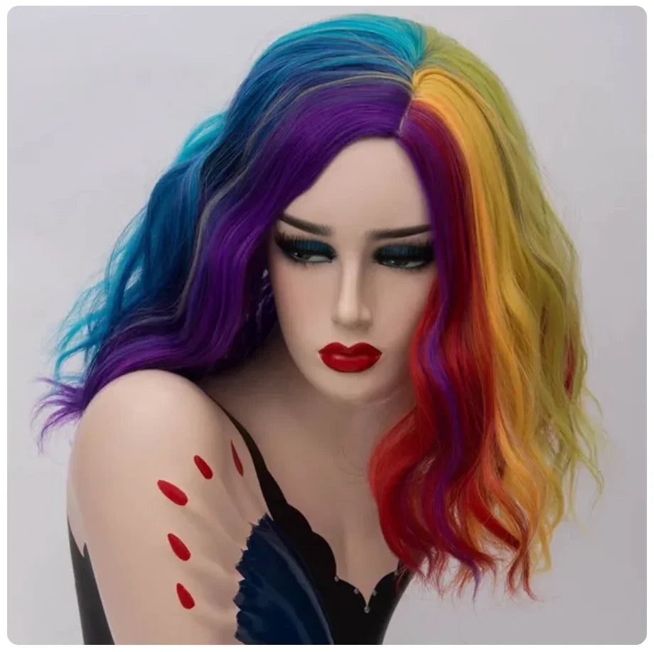 Parrucca Queen Nevada (Multicolore vivace)