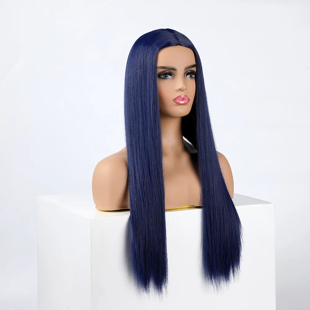 Parrucca Queen Wiebke (Blu marino)