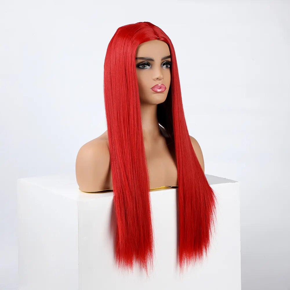Parrucca Queen Wiebke (Rosso)