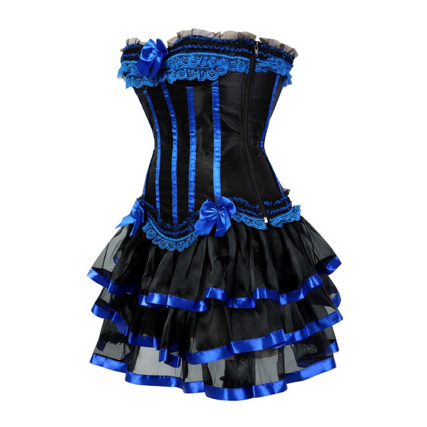 Abito a corsetto Drag Timon (Blu)