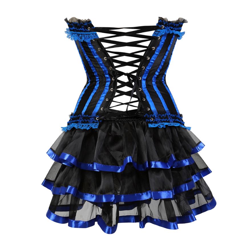 Abito a corsetto Drag Timon (Blu)