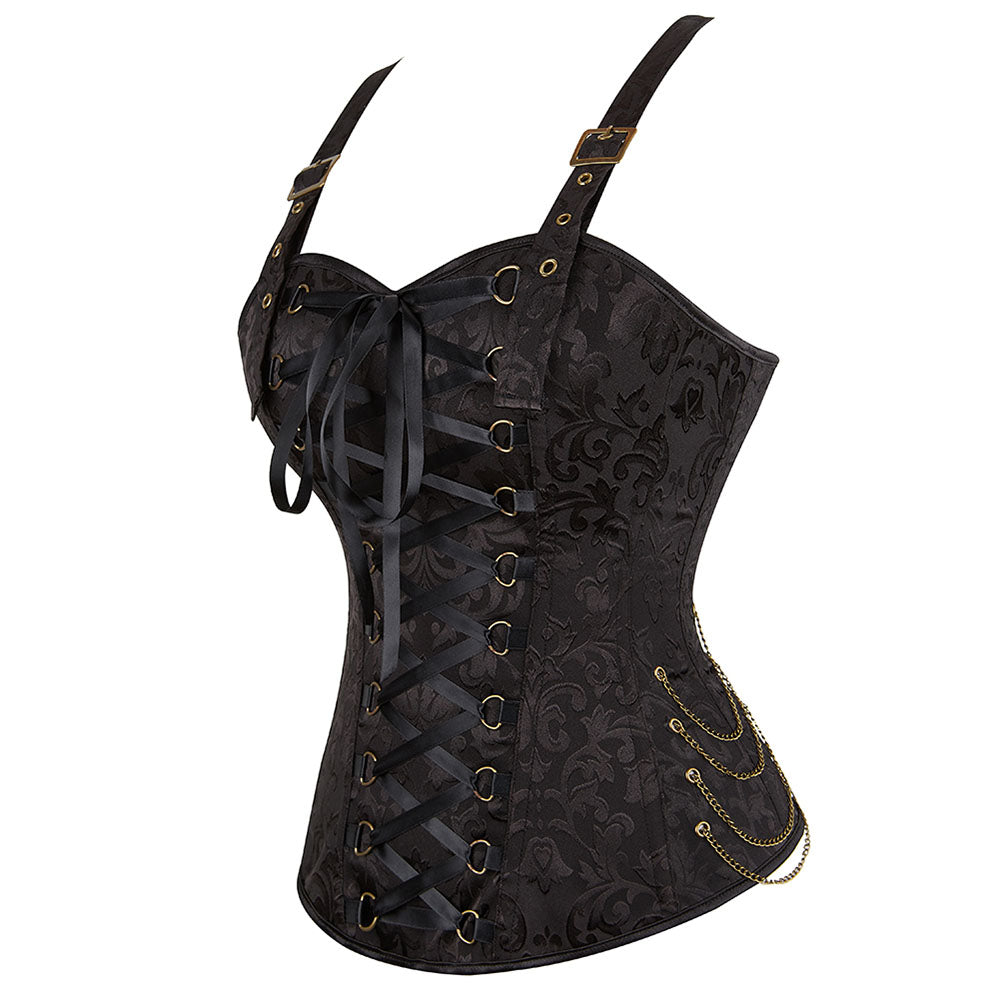 Corsetto Queen Hawren (Nero)