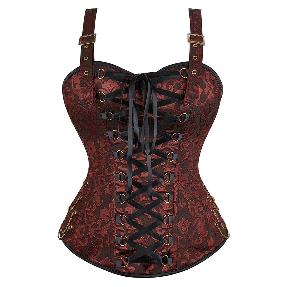 Corsetto Queen Hawren (Marrone)