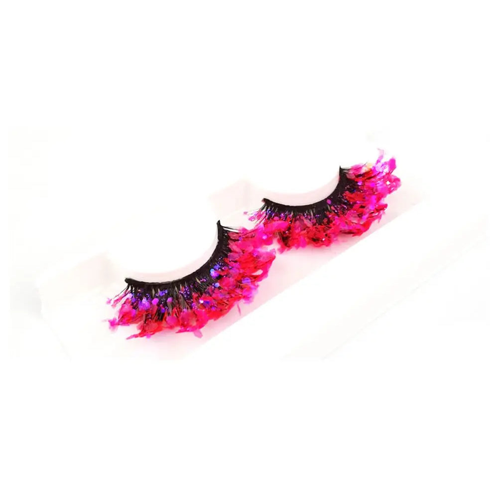 Ciglia finte Queen Sequins (Fucsia)