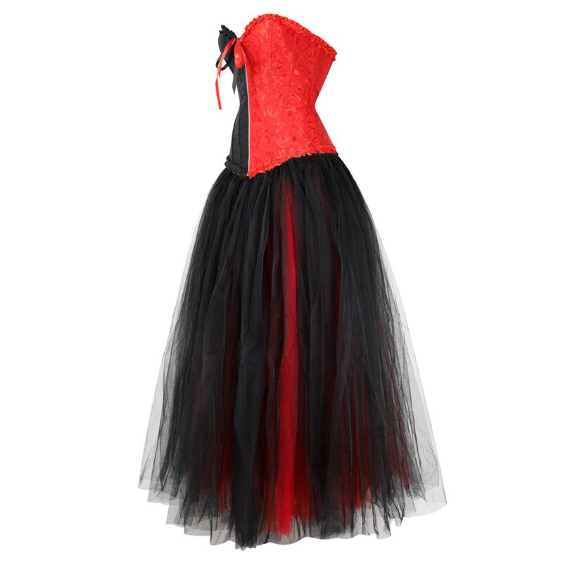 Abito a corsetto Drag Cruella