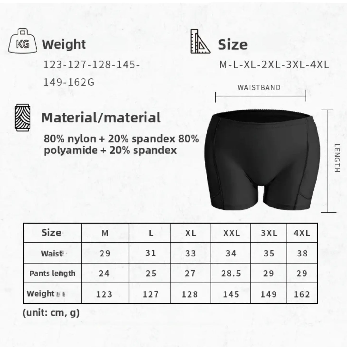 Mutandine imbottite Queen Naranjo (2 colori)