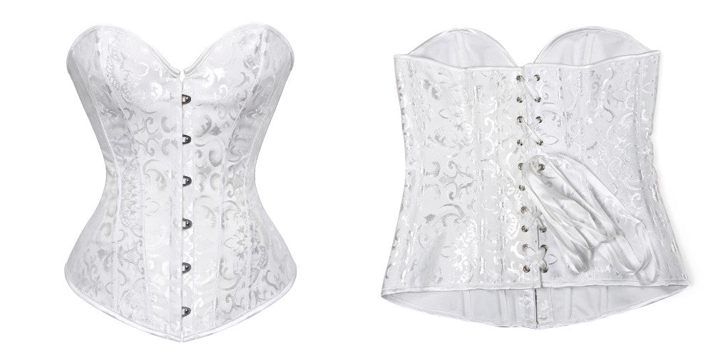 Corsetto Drag Kitten (Bianco)