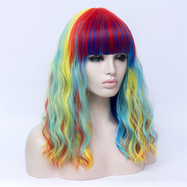 Parrucca Queen Oled (Rainbow)