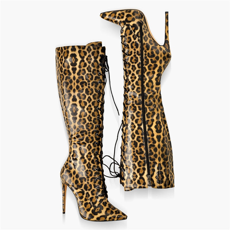 Stivali Queen Khan (Leopardo)