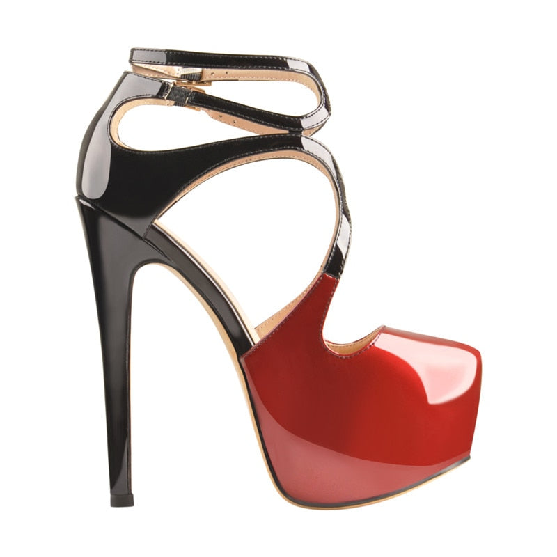Scarpe Queen Fhiga (Rosso e nero)