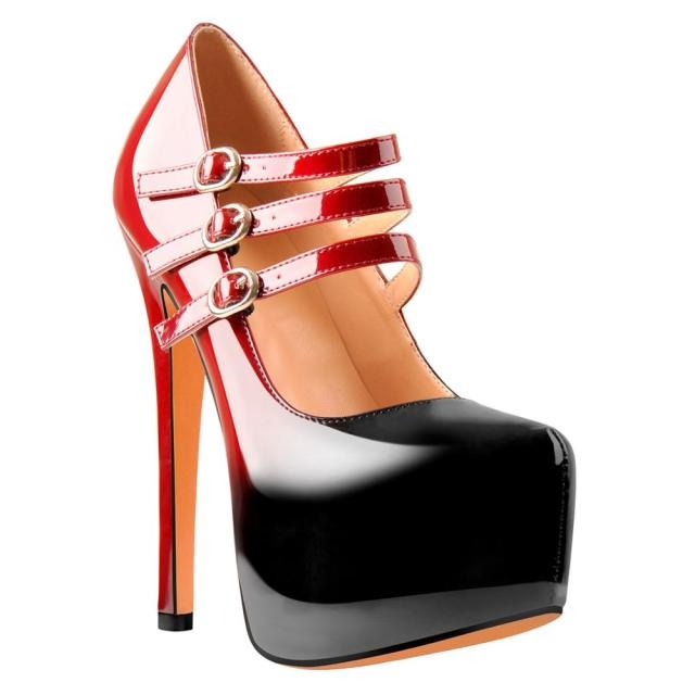 Scarpe Queen Trenk (Nero e rosso)