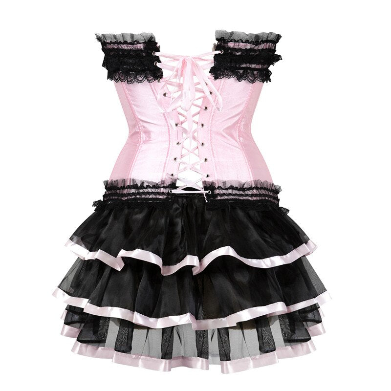 Abito a corsetto Drag Poison (Gonna corta)