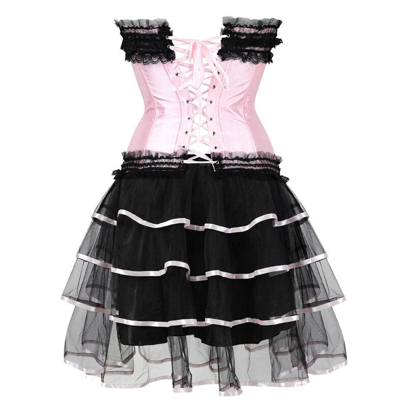 Abito a corsetto Drag Poison (Gonna lunga)