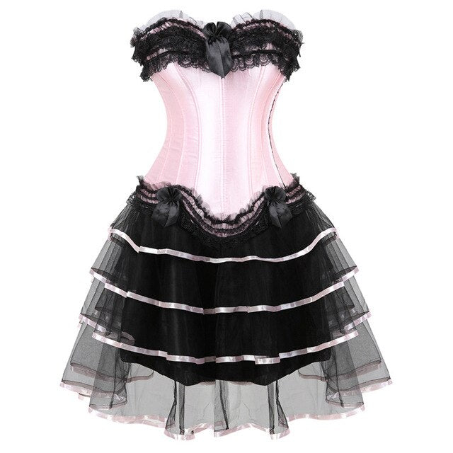 Abito a corsetto Drag Poison (Gonna lunga)