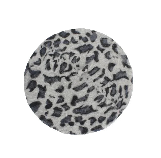 Berretto Queen Leopard (Grigio chiaro)