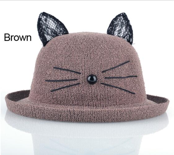 Cappello Drag Kitten (Marrone)