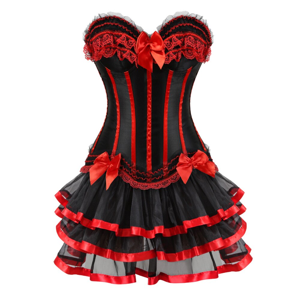 Abito a corsetto Drag Timon (Rosso)