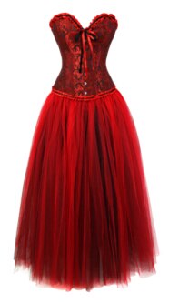 Abito a corsetto Drag Omanel (Rosso)