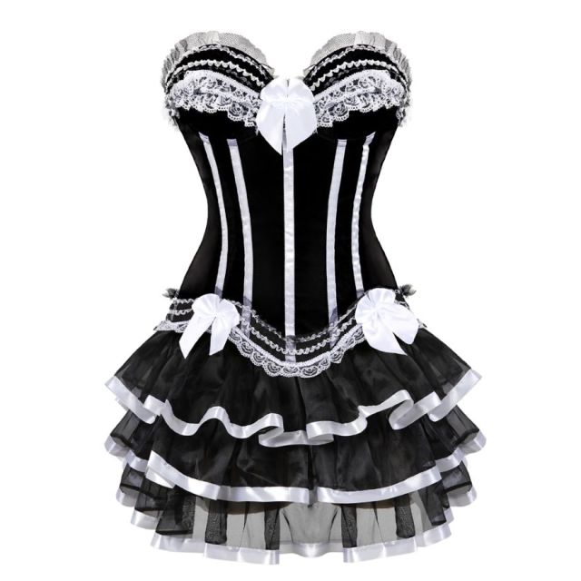 Abito a corsetto Drag Timon (Bianco)
