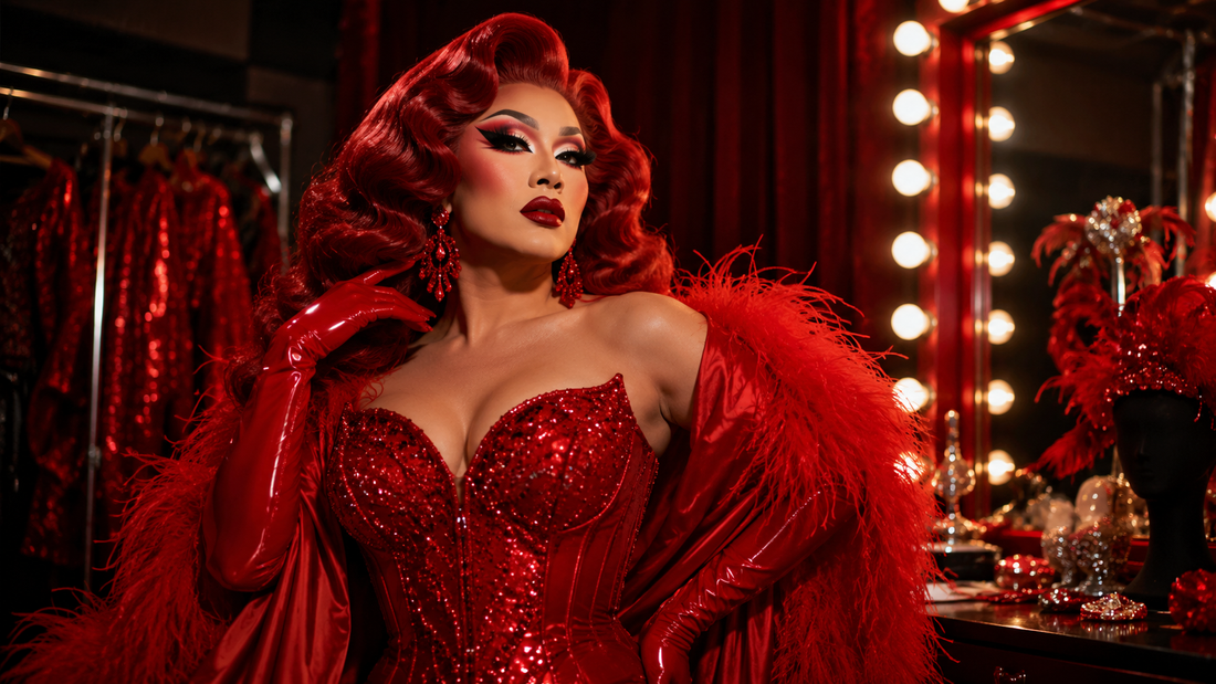 Look drag queen rossi: potere, glamour e presenza scenica
