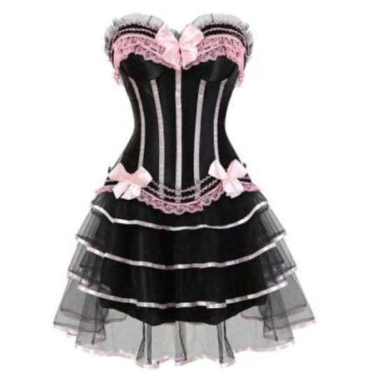 Abito a corsetto Drag Martina (Rosa)