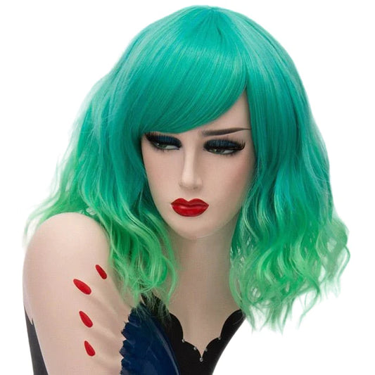 Parrucca Queen Mulan (Turchese e verde)
