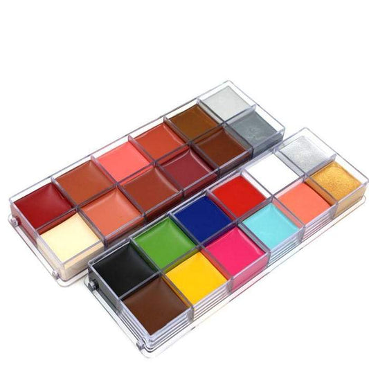 Set di 12 colori di pittura per il corpo a olio (2 varianti)