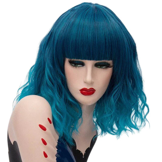 Parrucca Queen Kumara (Blu elettrico)