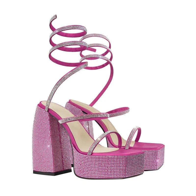 Sandali Queen Yilli (Fucsia)