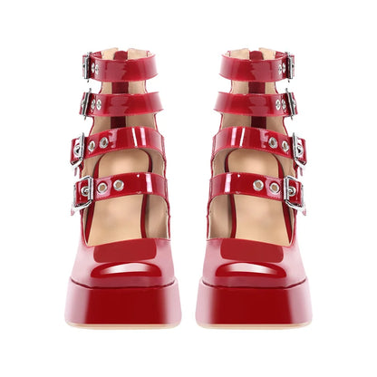 Sandali Queen Katwork (Rosso)
