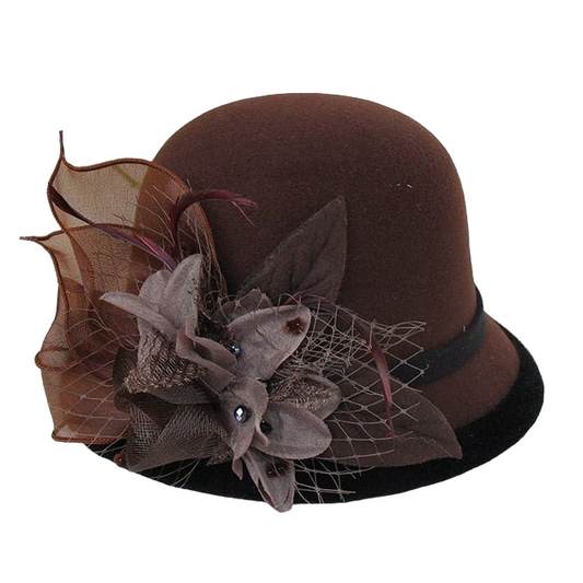 Cappello Queen Orchya (Marrone scuro)