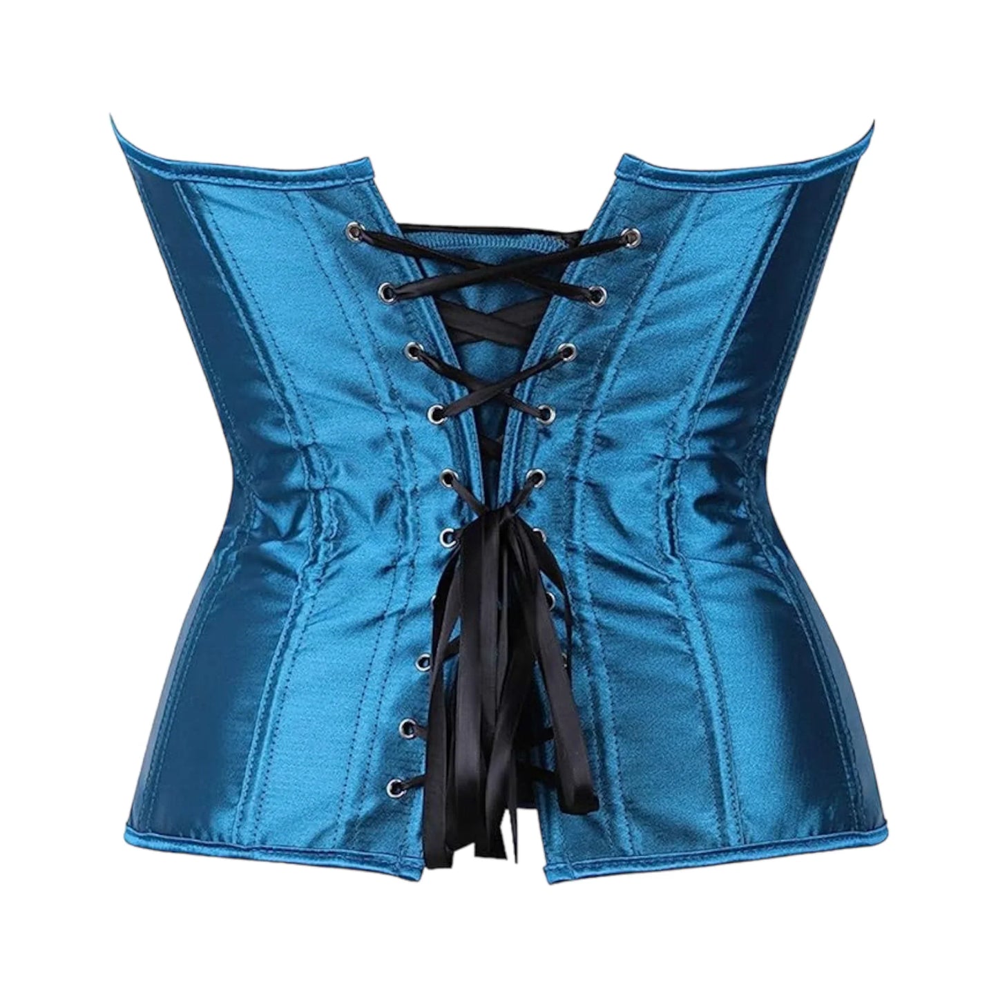Corsetto Drag Tina (Blu pavone)