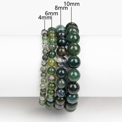 Bracciale Queen Agata striata (Verde chiaro)