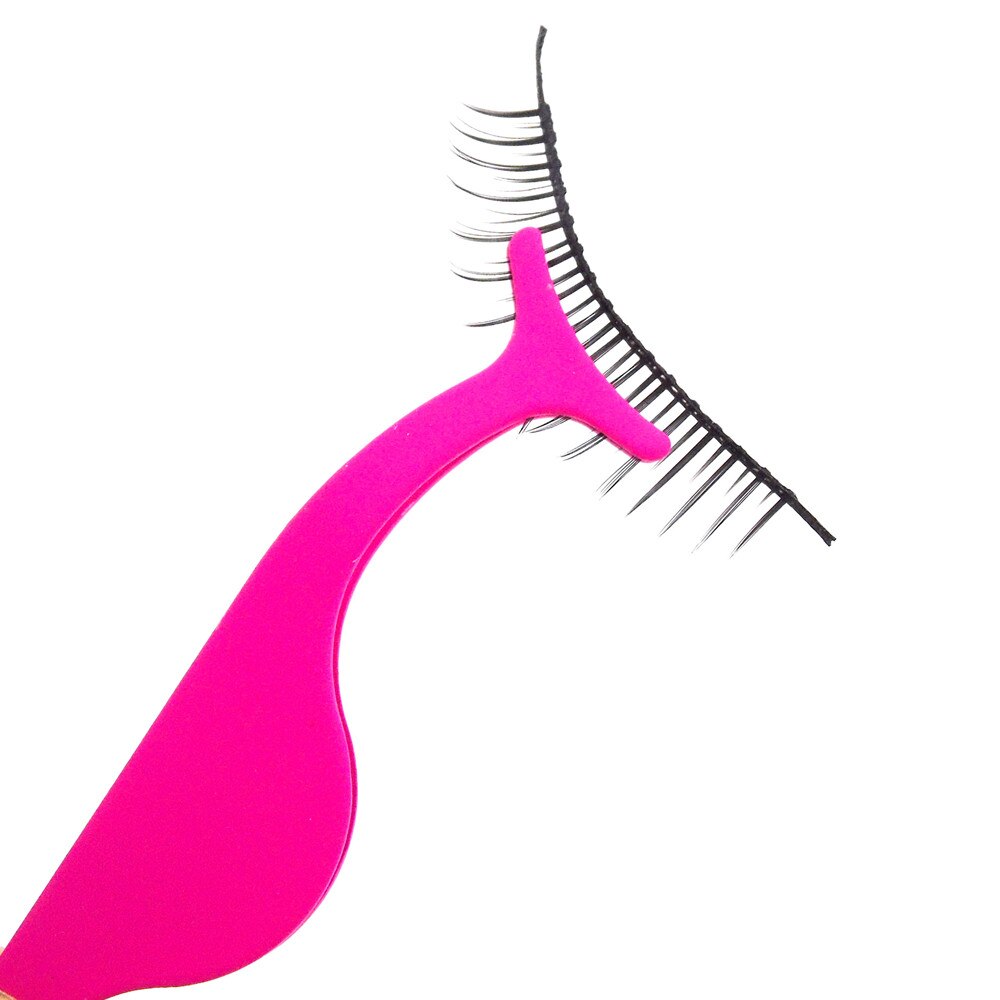 Pinzetta per ciglia finte (Fucsia)