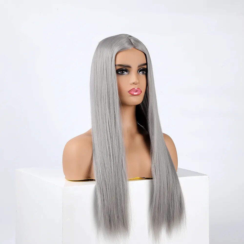 Parrucca Queen Wiebke (Grigio)
