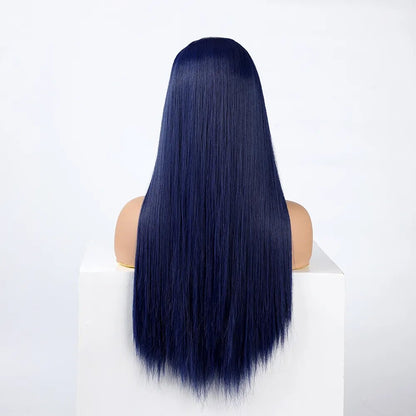 Parrucca Queen Wiebke (Blu marino)