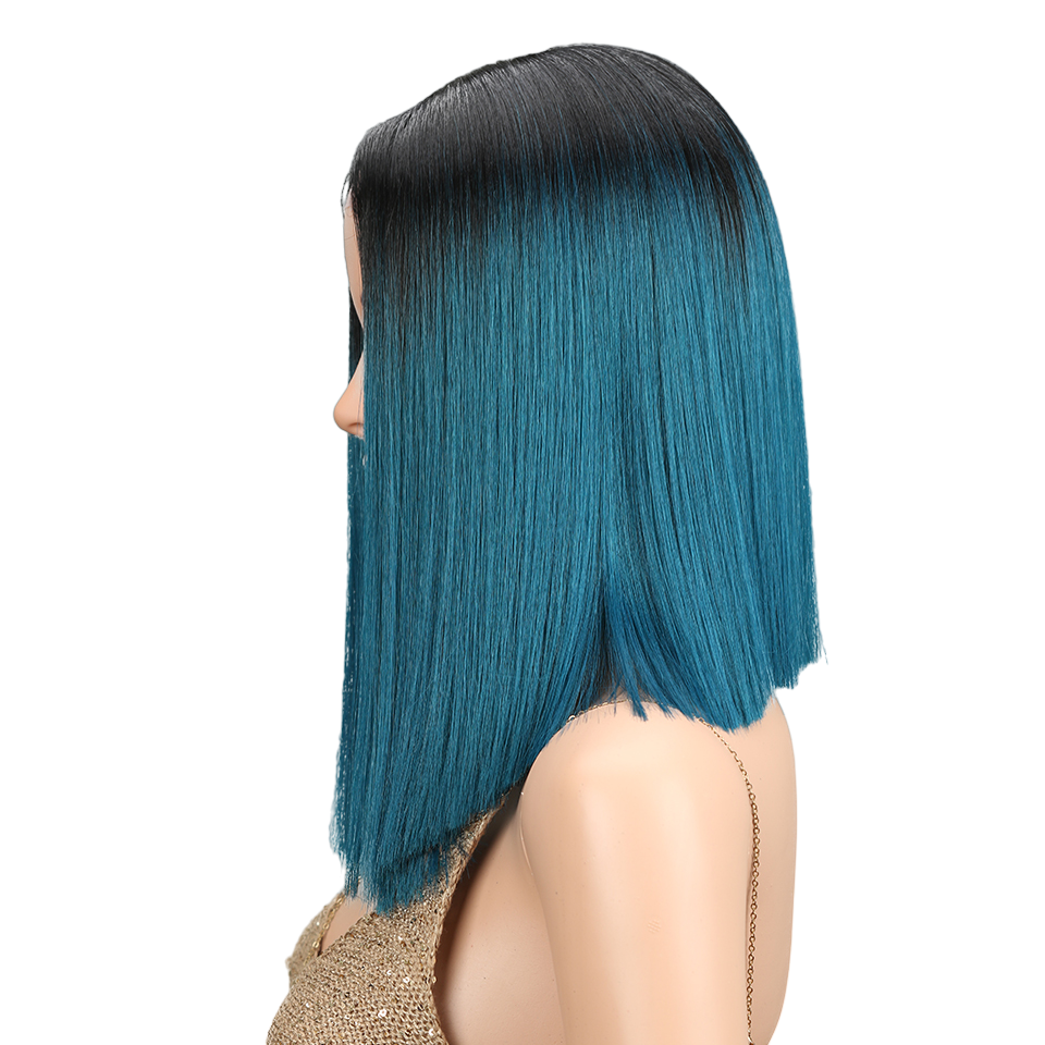Parrucca Queen Saturn (Nera e blu)