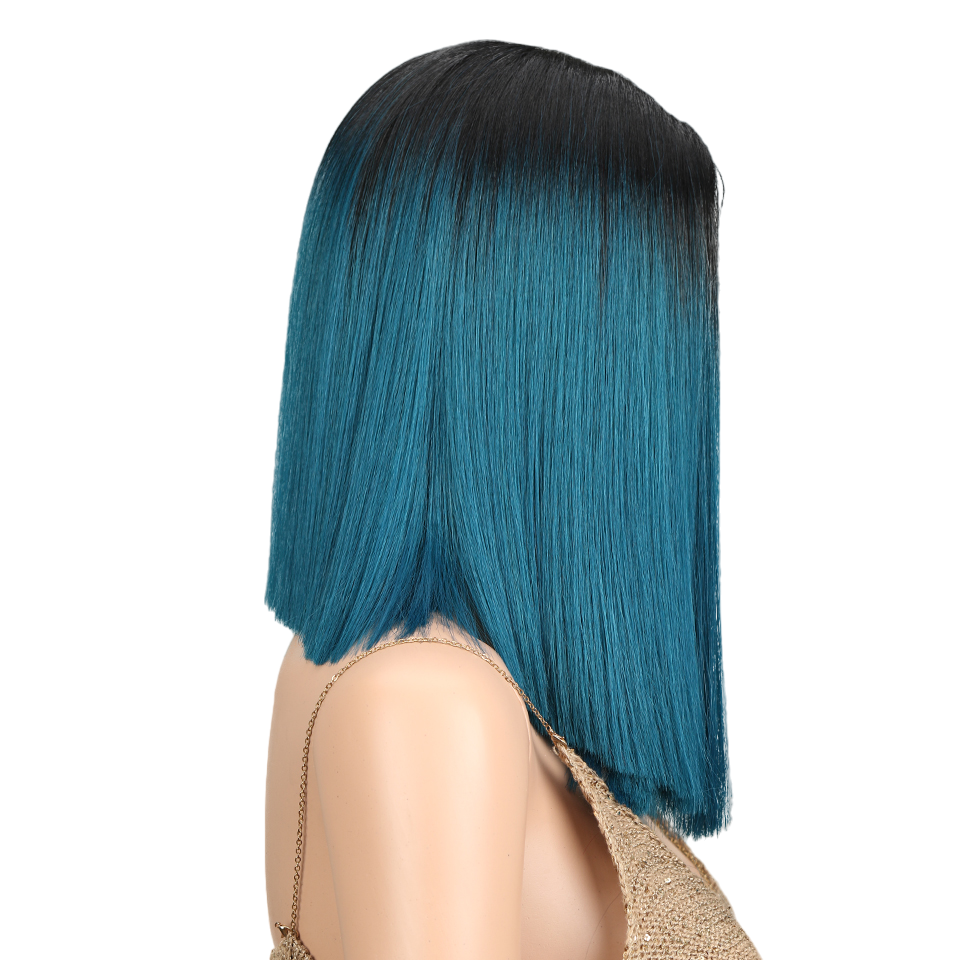 Parrucca Queen Saturn (Nera e blu)