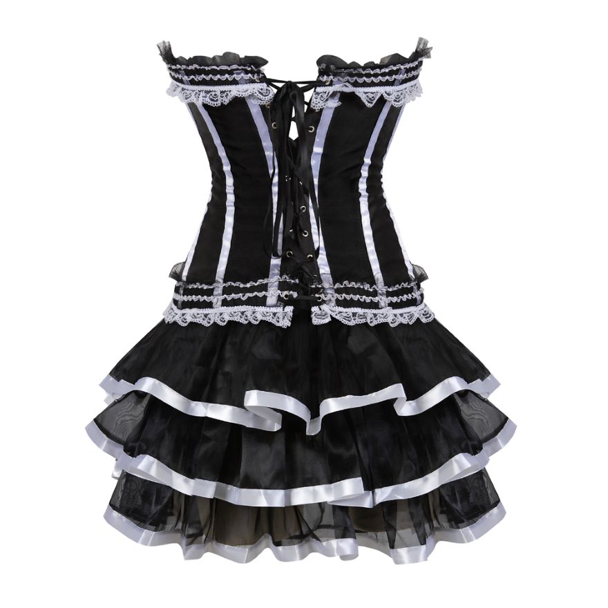 Abito a corsetto Drag Timon (Bianco)