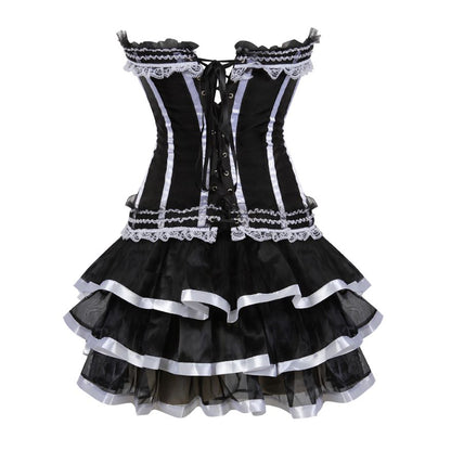 Abito a corsetto Drag Timon (Bianco)
