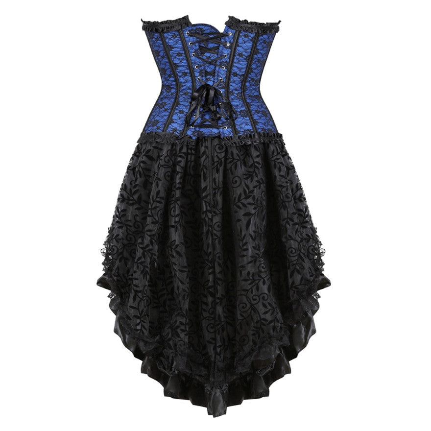 Abito a corsetto Drag Bratislava (Blu)