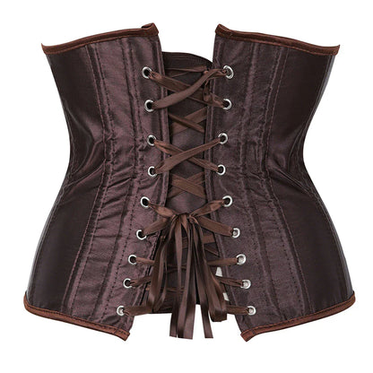 Corsetto Drag Satin (Marrone)