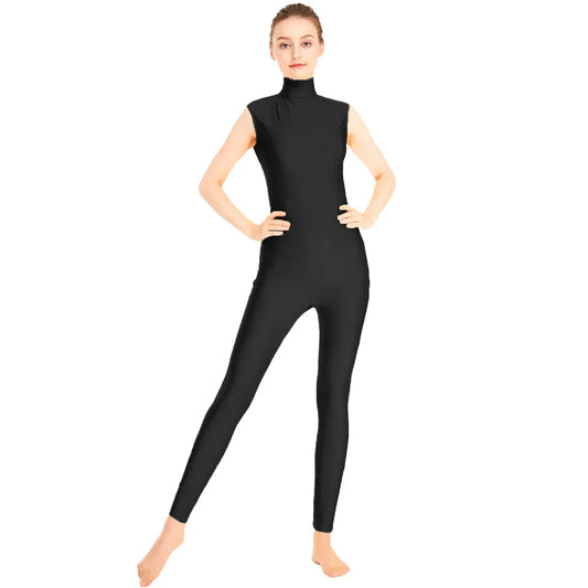 Tuta danza Queen Satin (Black)
