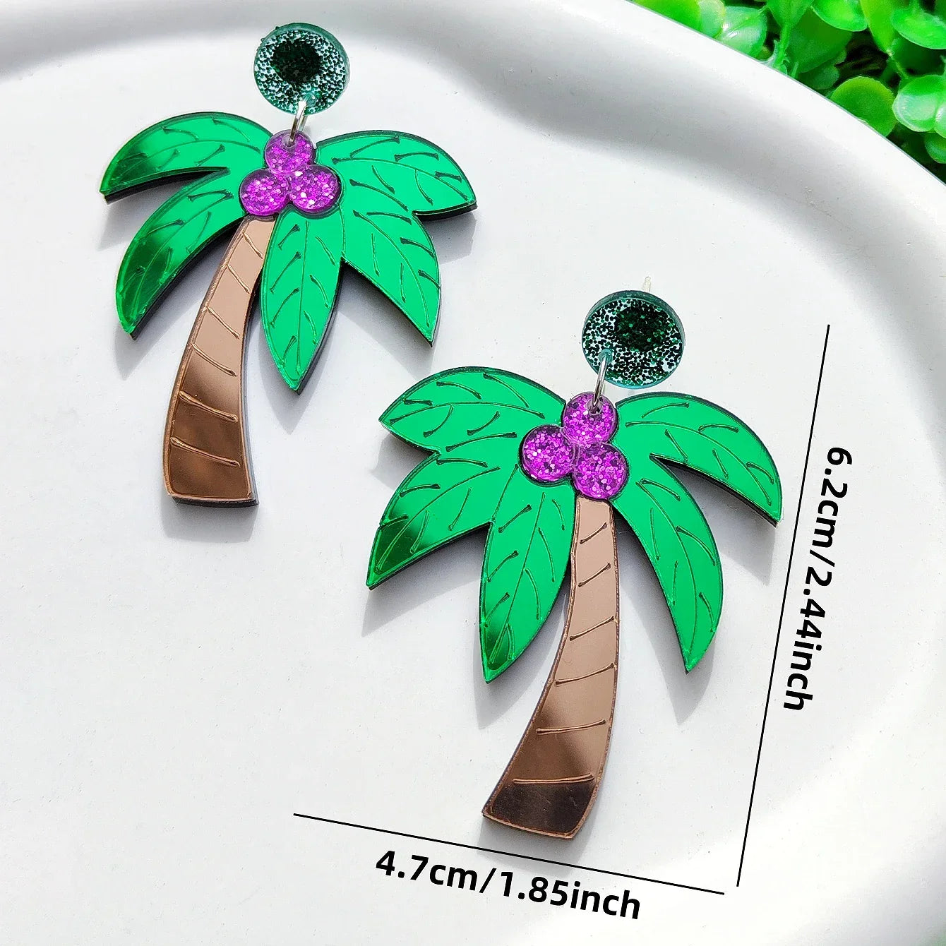 Orecchini a buco Queen Palm