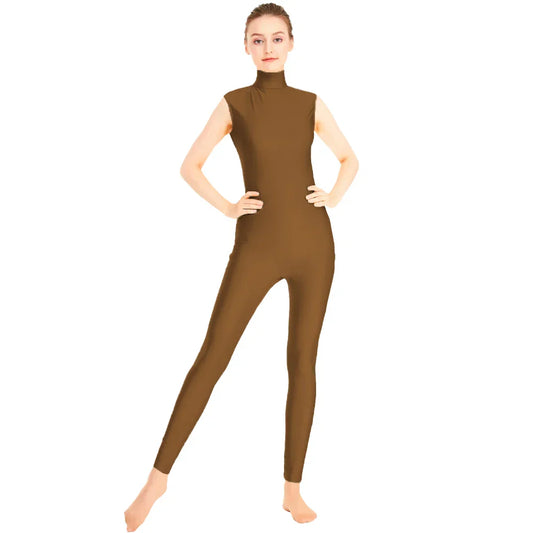 Tuta danza Queen Satin (Brown)