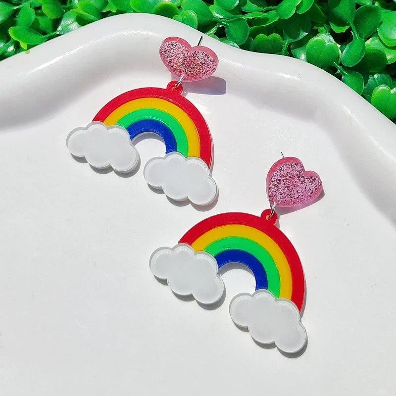 Orecchini a buco Queen Rainbow
