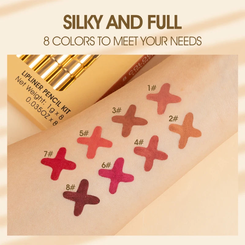 Lip Liner Queen Silk (Set 8 Colori)
