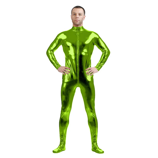 Tuta zentai Queen Glitter (Lemon green)